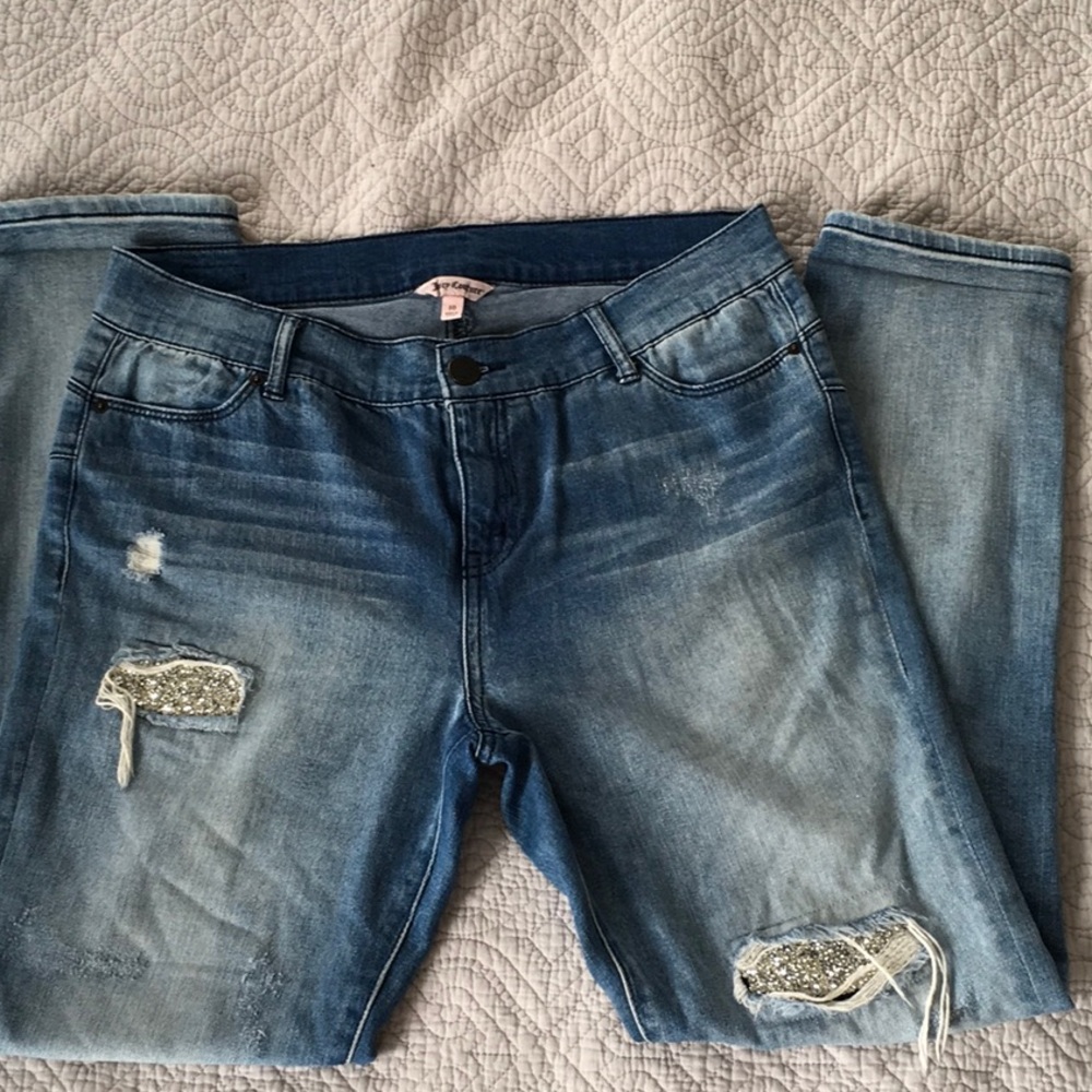 Juicy couture jeans with silver jewels